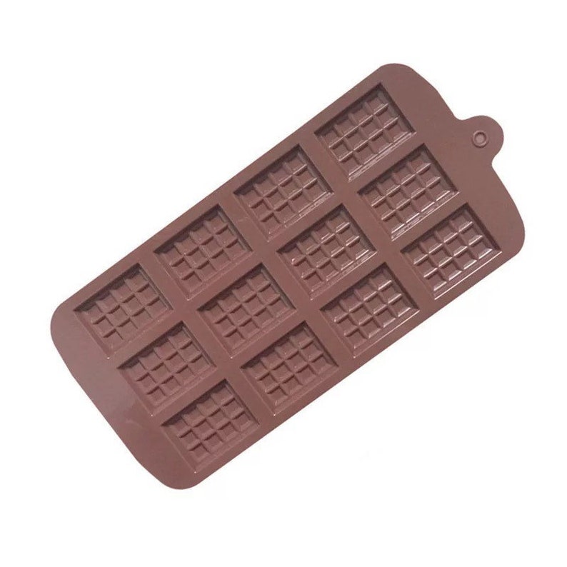 Mini Chocolate Bar Mold Small Waffles Silicone Mold Candy Etsy