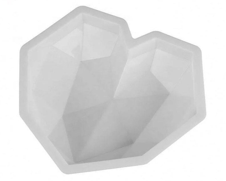 Breakable Heart Mold Diamond Heart Hollow Silicone Mold SALES Etsy