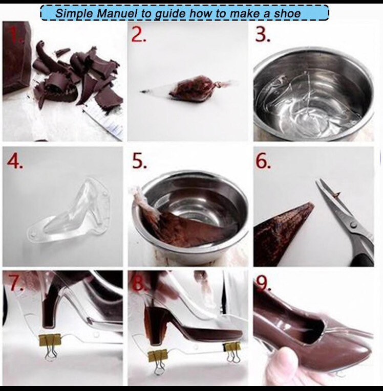 3D Chocolate Shoe Mold Large Platform High Heel Shoe Mold Etsy