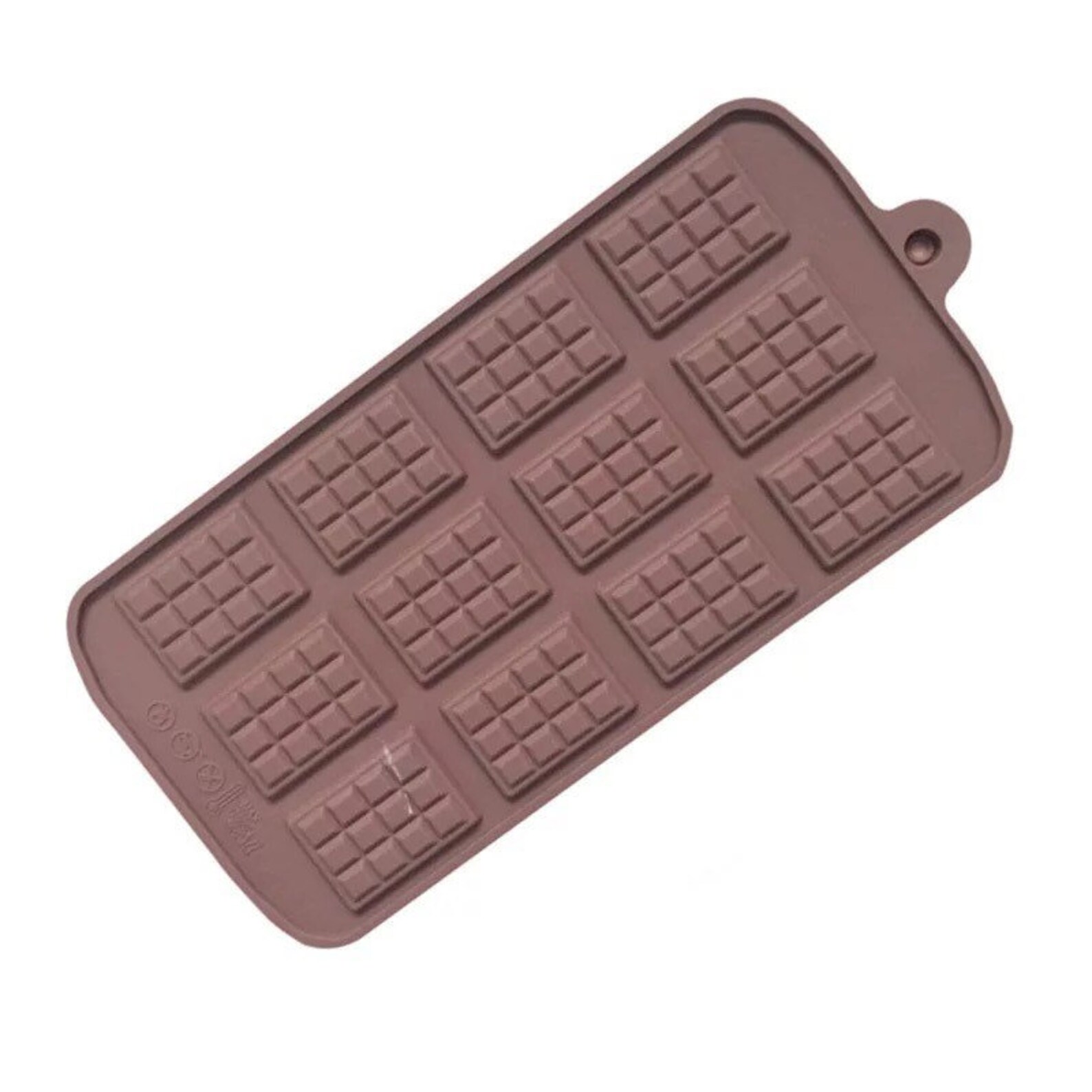 Mini Chocolate Bar Mold Small Waffles Silicone Mold Candy Etsy
