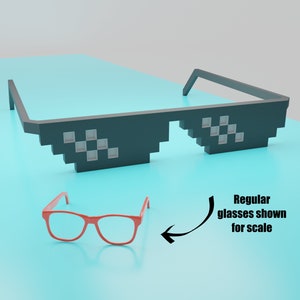 Deal With It Brille -GIANT- Origami Papier Bastelvorlage (Bonus Cameo Cutter Dateien)