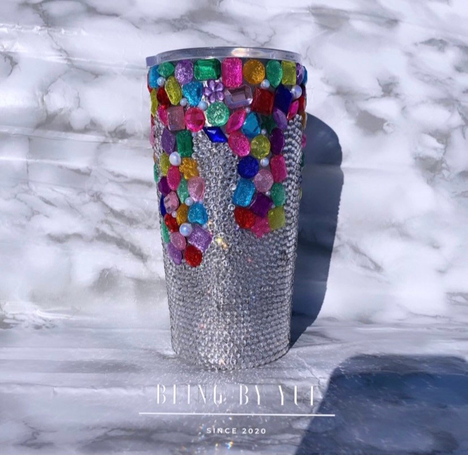 Bling Tumbler Sparkle Tumbler Bling Water Bottle Party Cup Etsy