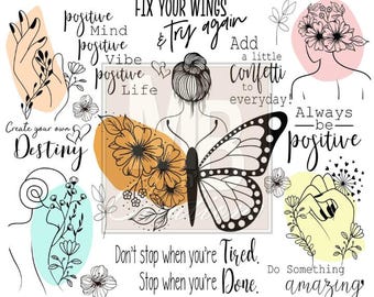 Find Your Wings Tumbler Wrap PNG | Digital Download for 20oz Skinny Tumblers | Sublimation Design for DIY Crafts & Inspirational Gifts