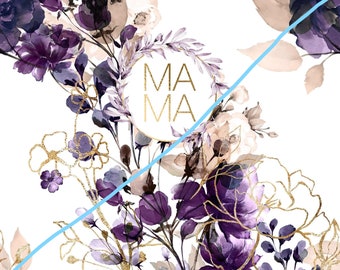 Mama Floral Tumbler Wrap- DIGITAL PRODUCT