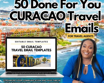 50 Curacao Travel Tips  Email Templates Pack, Travel Agent Email Templates, Travel Agent Templates