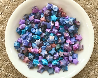 BEST SELLER! Galaxy Origami Stars, Bulk Origami Stars, Nebula Cosmic Japanese Wishing Stars, 100 150, 200 Pack, Constellation, Hand-Folded