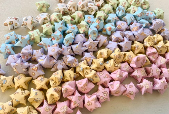 100 Pack Cute Household Items Origami Stars, Bulk Origami Stars, Japanese  Wishing Stars, 50, 150, 200, 250 Pack, Hand-folded 