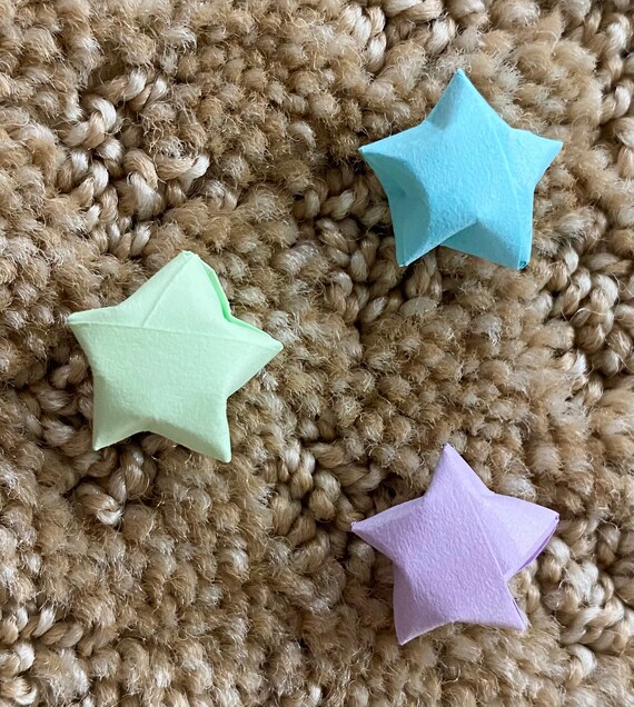 Assorted Pastels Handmade Origami Paper Stars // 50/100 Count -  in  2023