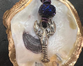 Crawfish Oyster Shell Ornament