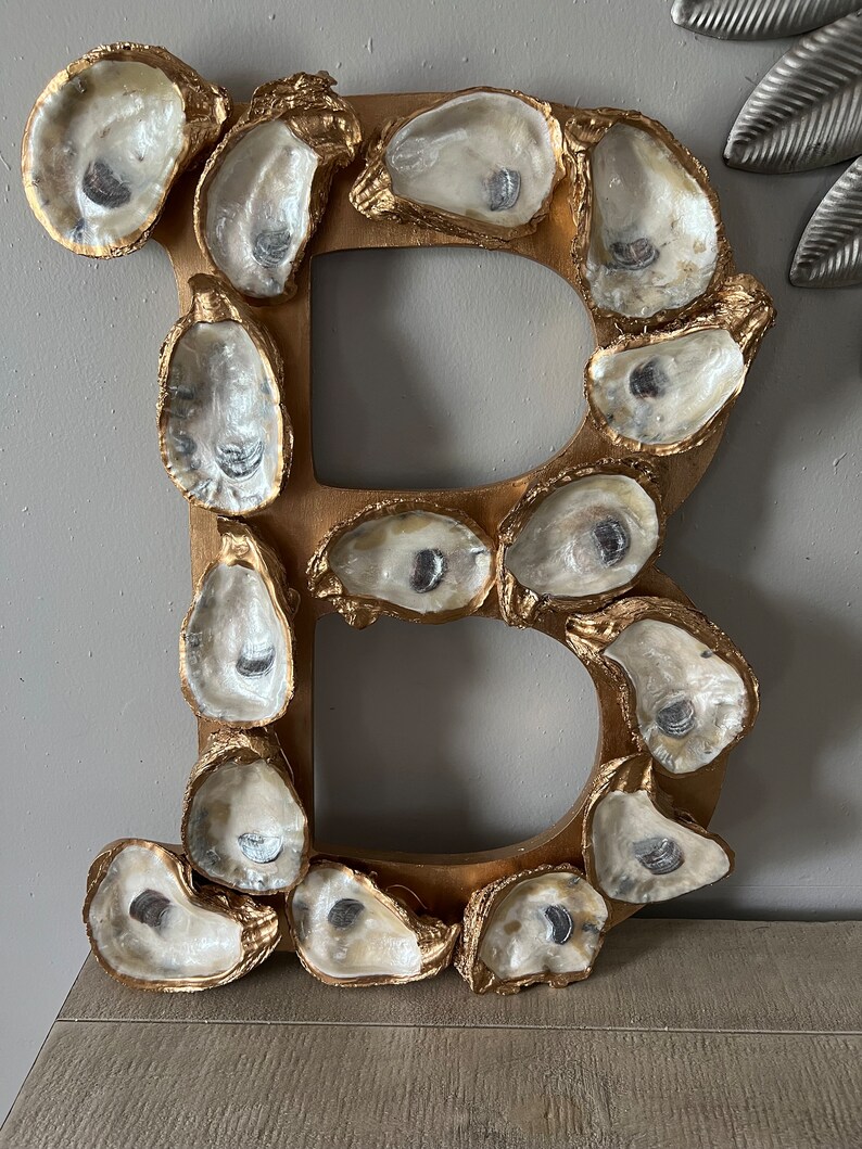 Oyster Shell Letter - Etsy