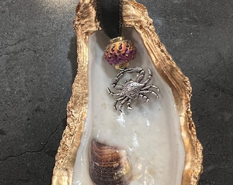 Crab Oyster Shell Ornament