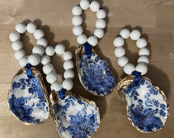 Chinoiserie Oyster Shell Napkin Ring