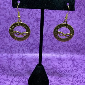 Mardi Gras earrings