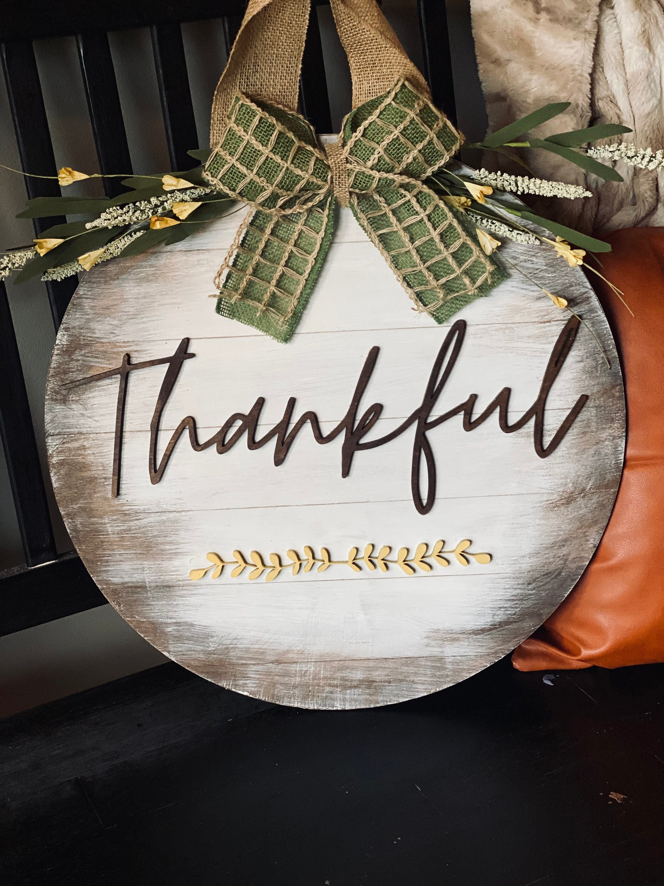 Thanksgiving/Fall Door Hanger/Wreath Etsy