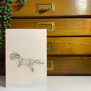 Origami Dinosaur Card