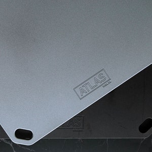 Baking Pizza Steel | Oven Steel 14” x 16”, 3/8” thick with finger holes | Rounded Edge | Sandblasted |MADE IN CANADA
