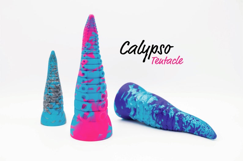 Calypso Tentacle Dildo - Fantasy Dildo - Sex Toy - Adult Toy - Platinum Silicone 