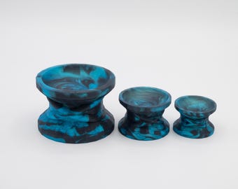Custom SET of 3 Double Sided Suction Cups - Platinum Silicone - Toy Accessory