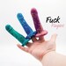 Fuck Fingers - SINGLE - Clitoral Stimulator - Vibe Accessory - Sex Toy - Adult Toy - Platinum Silicone
