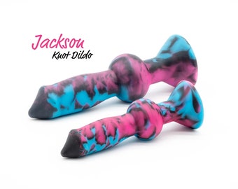 Jackson Dildo - Custom Knot Dildo - Platinum Silicone