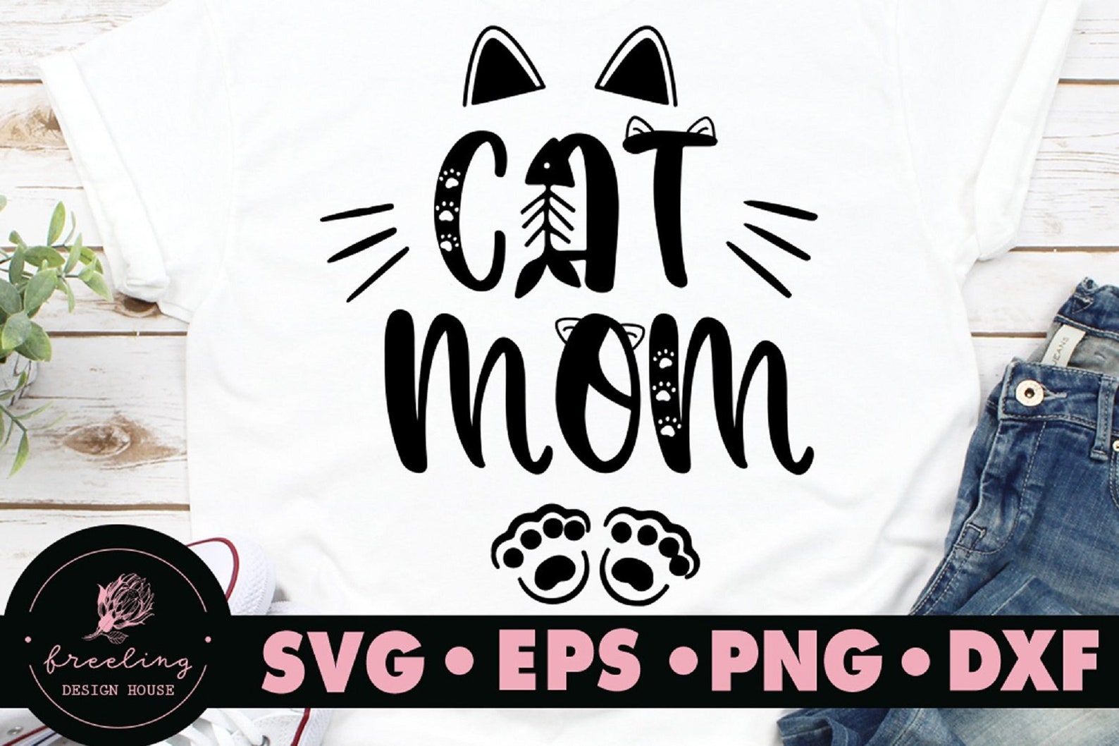 Misty the Cat Font Cute Display Font Cat Doodle Font Etsy