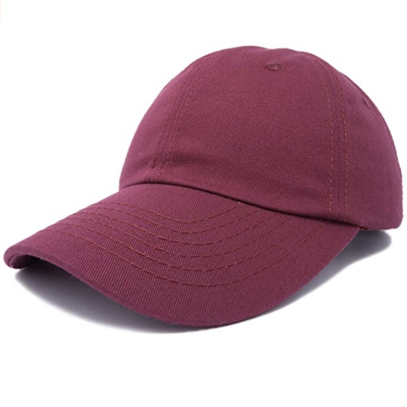 Baseball Cap Plain Solid Color Blank Army Hat Ball Unisex