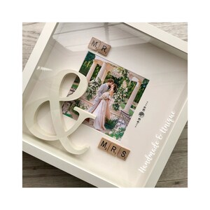 Mr & Mrs Wedding Frame. Personalised Gift.