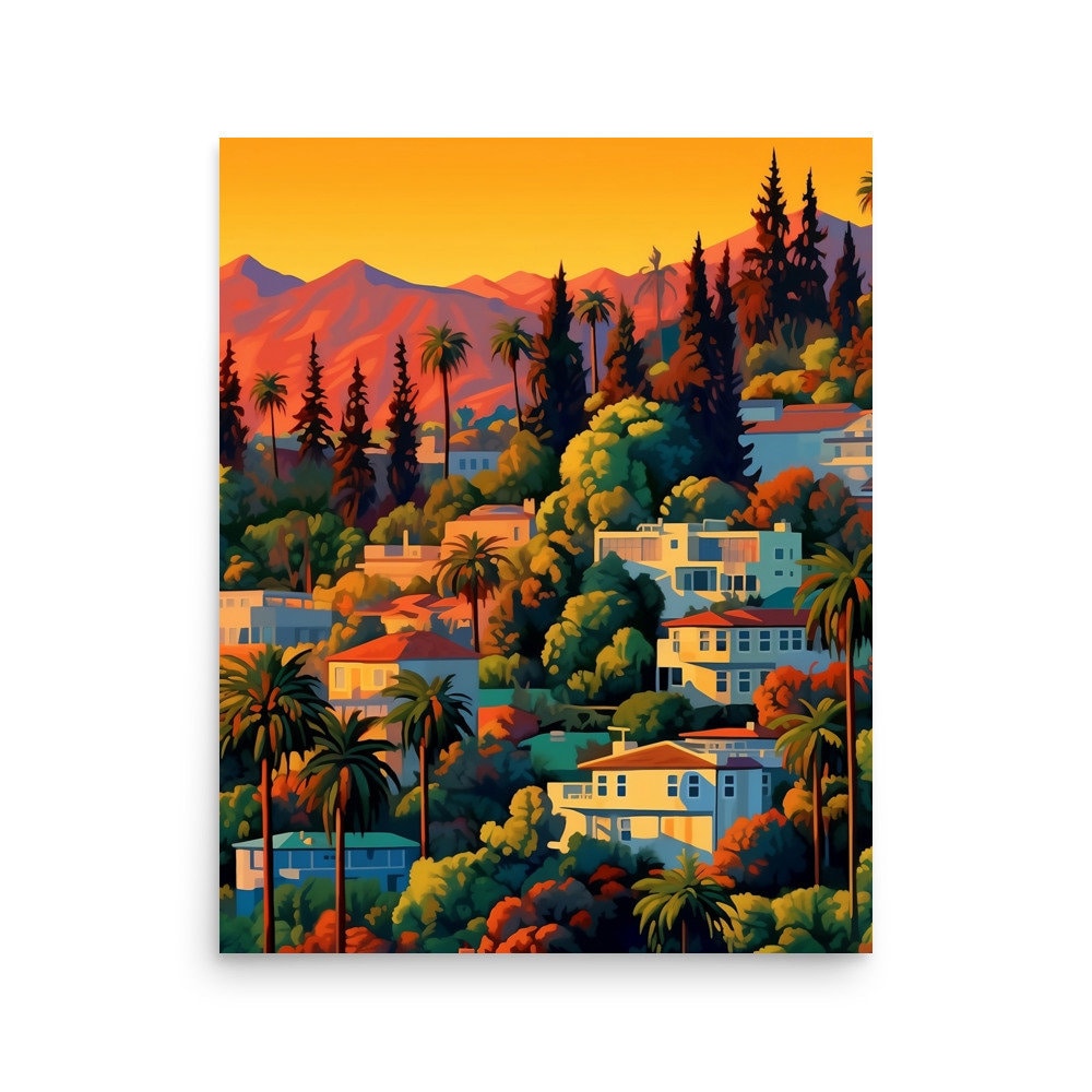 史上最も激安 Hiroshi Orange Vintage Print, County Orange in Sunset Nagai マジック：ザ・ギャザリング