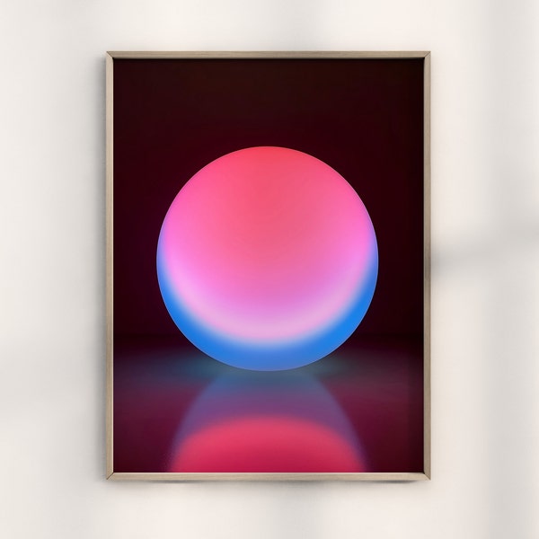 James Turrell Angelic Aura Print, James Turrell Aura Art, Modern Light and Space Decor, Exclusive James Turrell Angelic Illumination Design