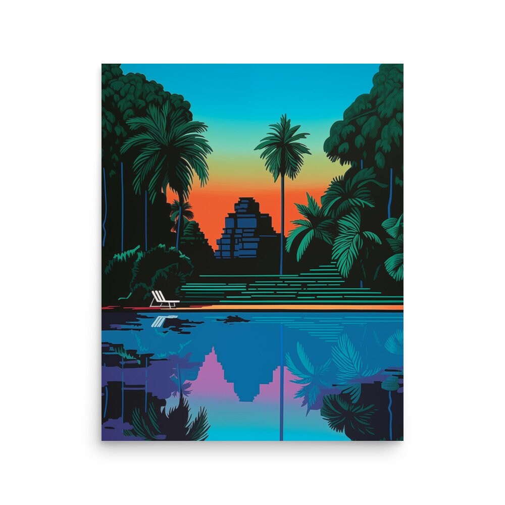 Society6 ケース Heart Green Yellow Vintage Palm Tree with Ha Green Yellow Vintage Palm Tree with Hawaii Summer Sea Beach