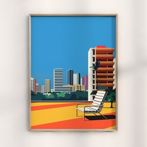 Vintage Bauhaus Retro Chair Art Print, Modernist Bauhaus Furniture Design, Iconic Mid-Century Chair Poster, Classic Interior Decor Art Piece