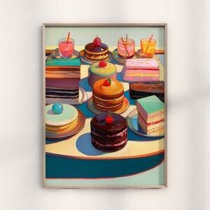 Reproductions De Qualité Musée Pop Art Peinture alimentaire de Wayne  Thiebaud (Inspiré par)