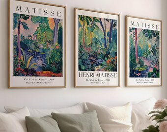 Matisse Print Set Of 9, Wall Art Le Japonais, Instant Download, Modern Home Decor Exclusive Bundle High Quality Print, Digital Print