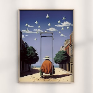 Rene Magritte The Artist Surrealist Print, Authentic Magritte Surreal Art, Modern Visionary Artist Reproduction, Classic Surrealism Decor