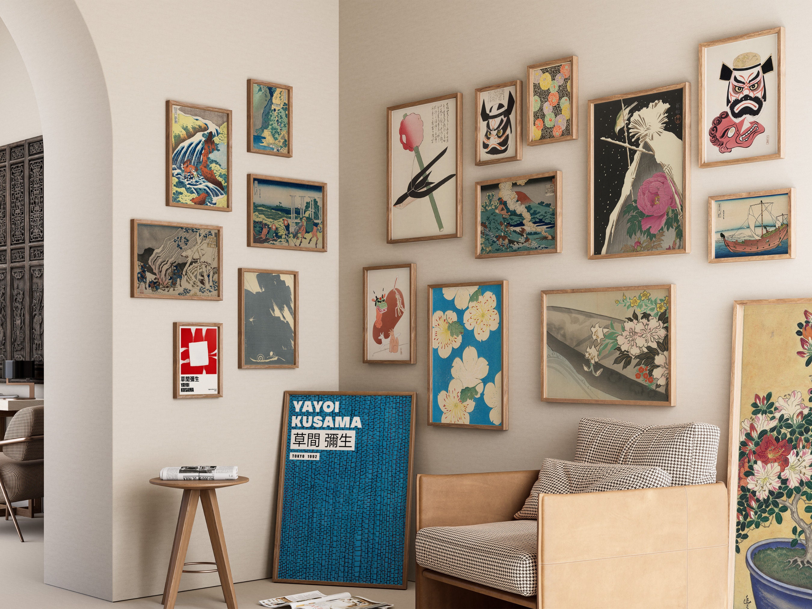 アート・デザイン・音楽 Traditional Japanese Furniture Amazon.com: Podafu Japanese Retro Music Poster Canvas Wall
