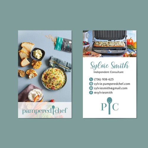 Custom Pampered Chef Business Card Personalized Pampered Chef - Etsy