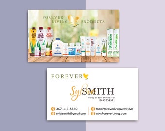 Carte de visite personnalisée Forever Living, carte de visite personnalisée Forever Living, carte de visite Forever Living, Forever Living Marketing FL02