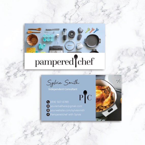 Custom Pampered Chef Business Card Personalized Pampered Chef Etsy
