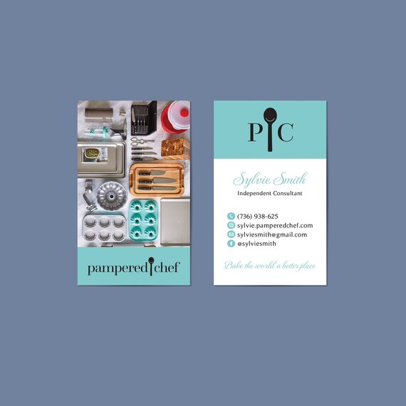 Custom Pampered Chef Business Card Personalized Pampered Chef Etsy