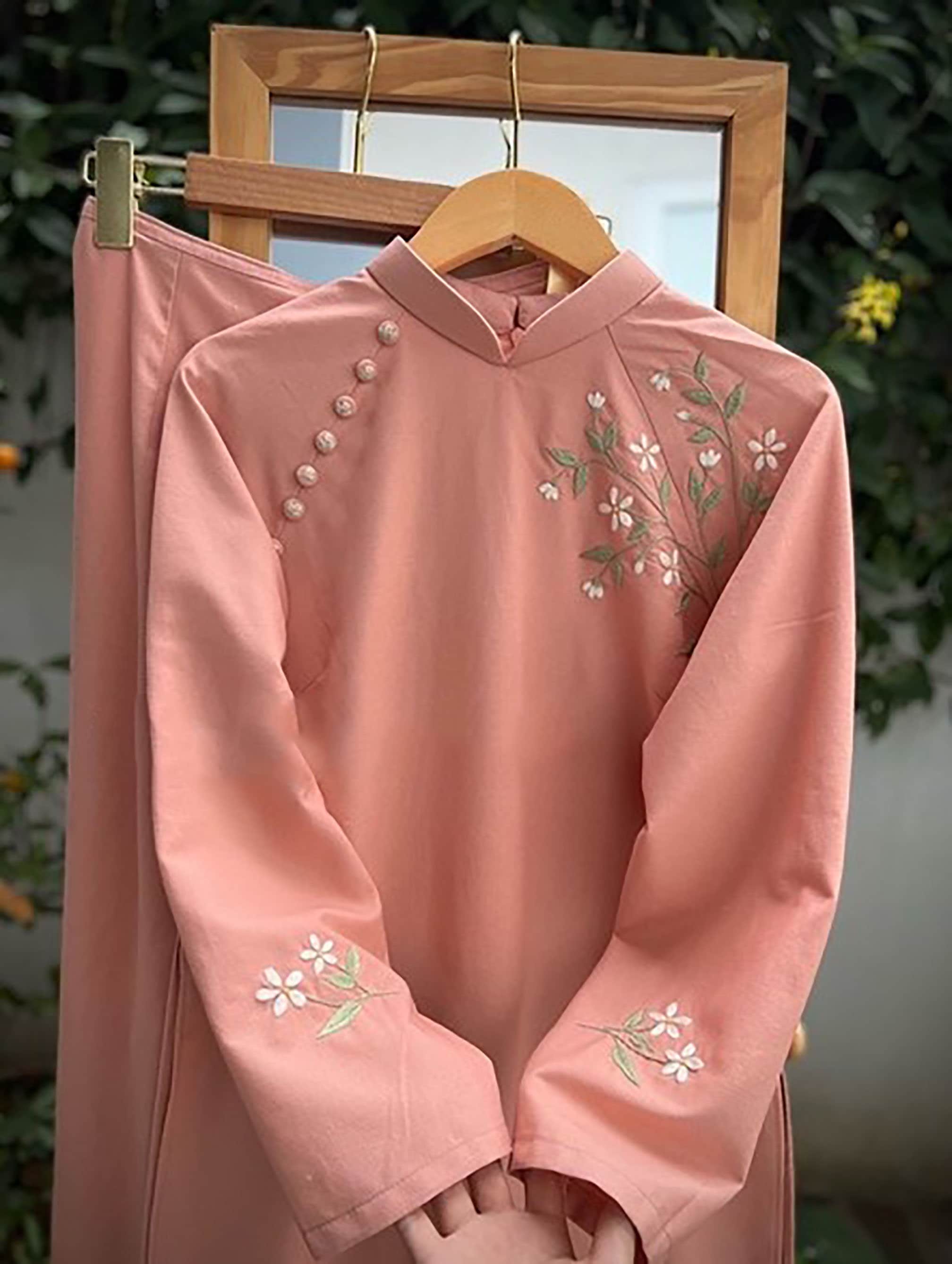 NGAN NGA Vietnamese Traditional Ao Dai for Women, Ao Dai for Girls, Ao
