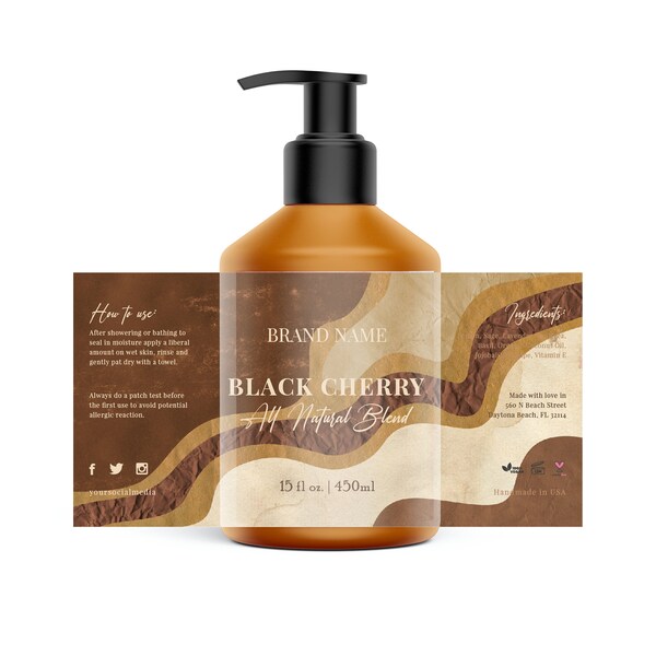 Body Oil Label - Etsy