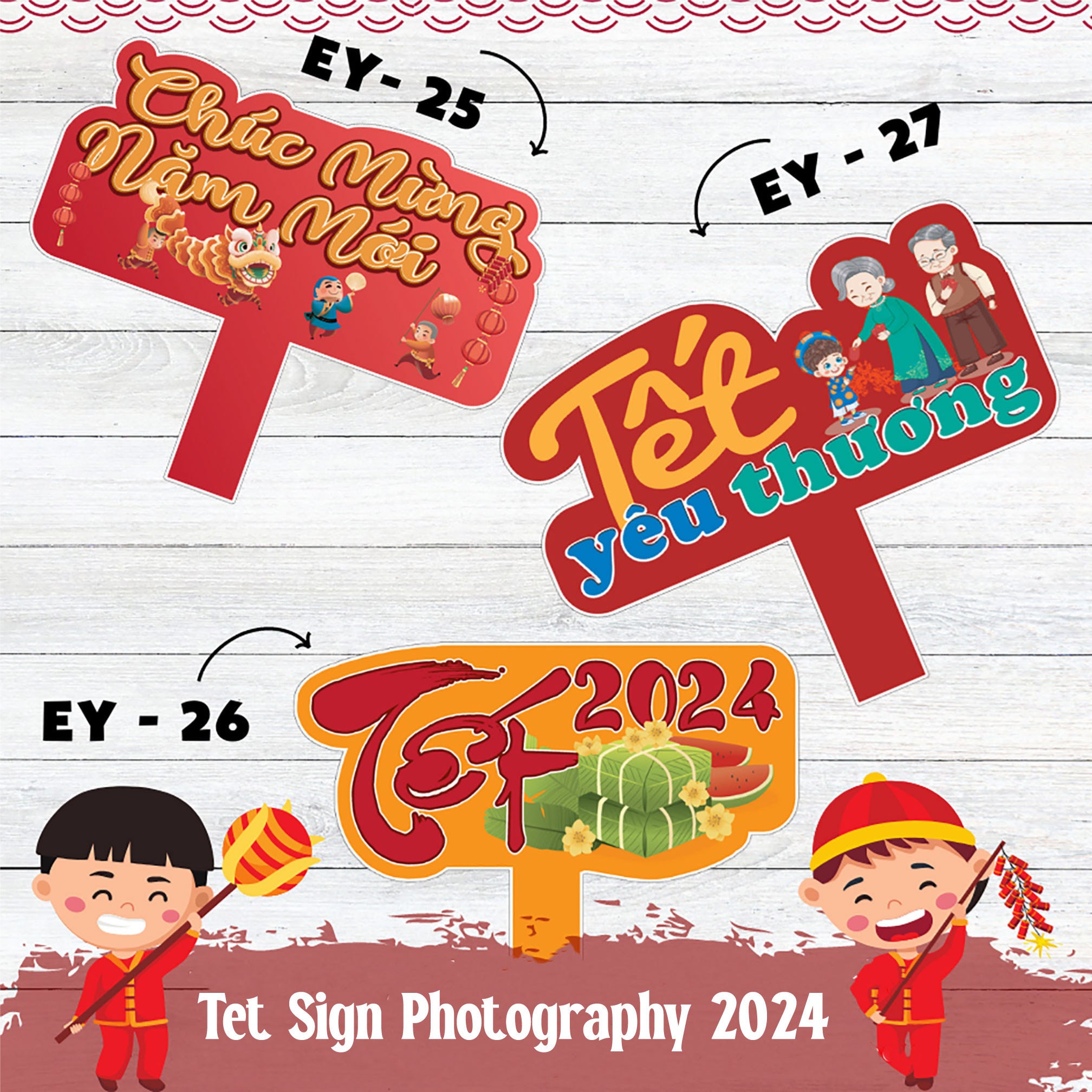 Tet Sign Photography, Bang Cam Tay Chup Hinh Tet, Vietnamese Lunar New Year  Decoration, Funny Sign, Year End Celebration - Etsy Hong Kong