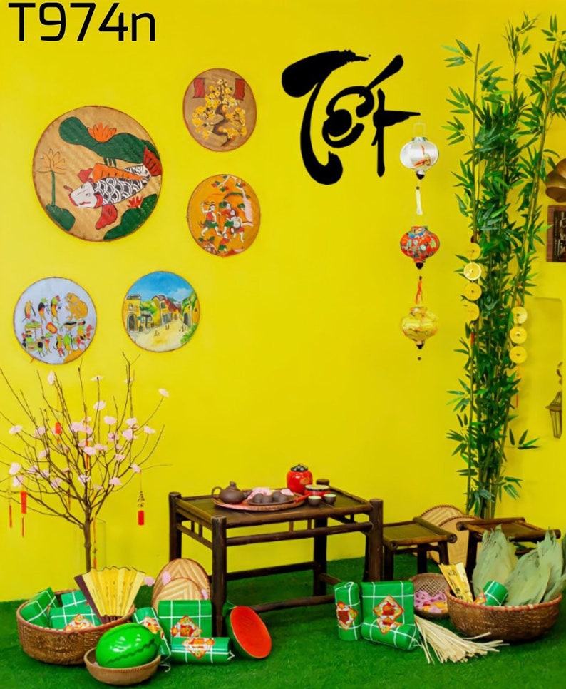 2024 Vietnamese Tet Holiday Lunar New Year Landscape Background, Tet