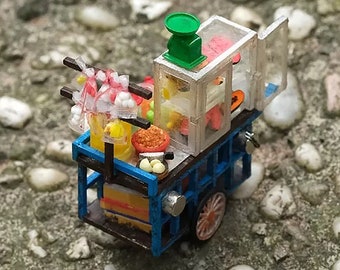ベトナムパン屋台、新鮮な果物屋台、魚団子屋台、ベトナムギフト