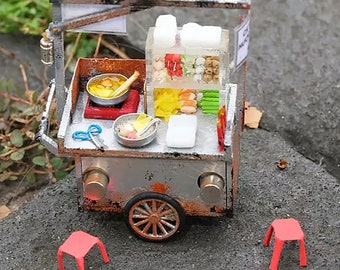 ベトナムパン屋台、新鮮な果物屋台、魚団子屋台、ベトナムギフト