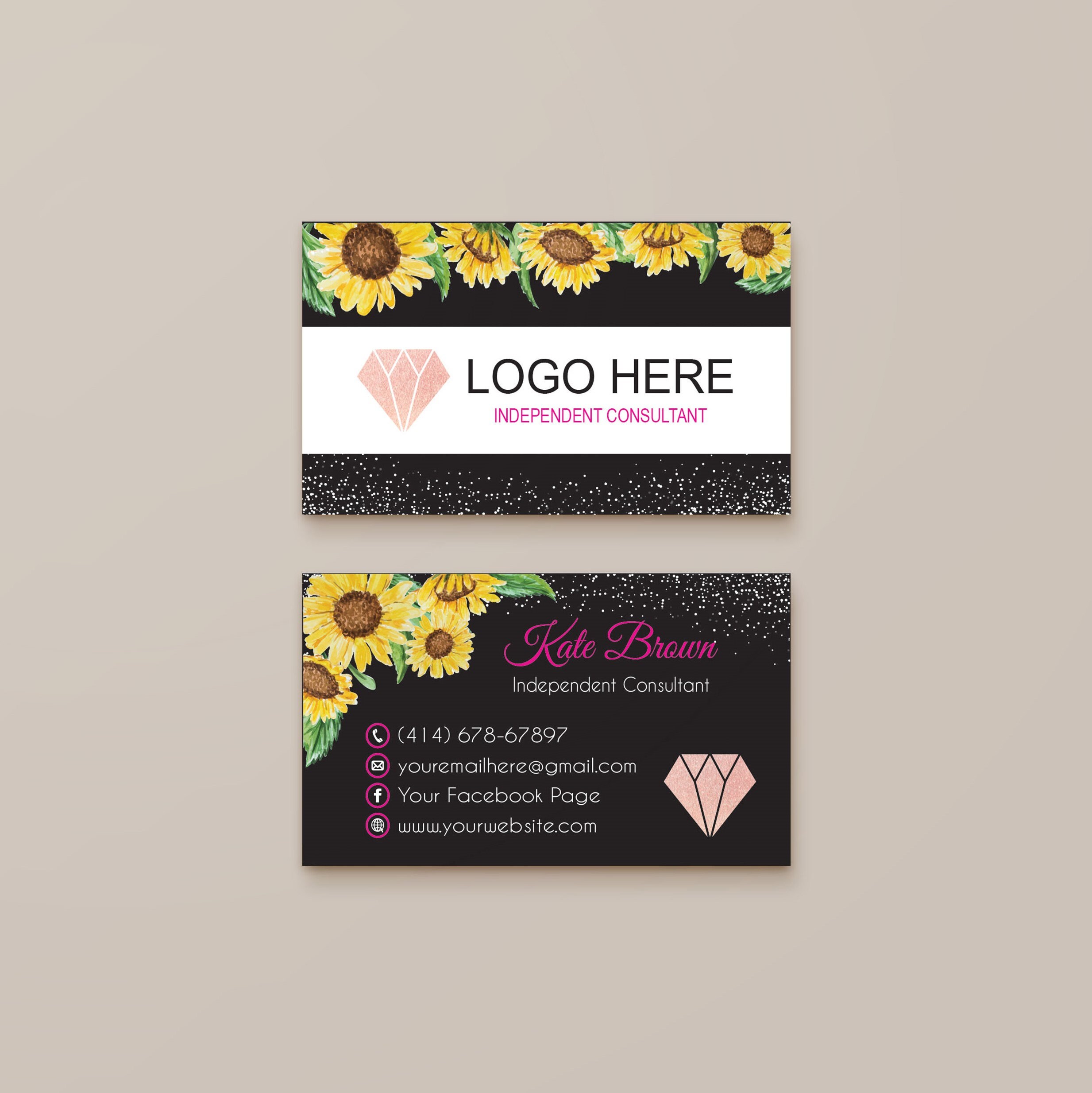 Paparazzi Business Cards Template - Etsy
