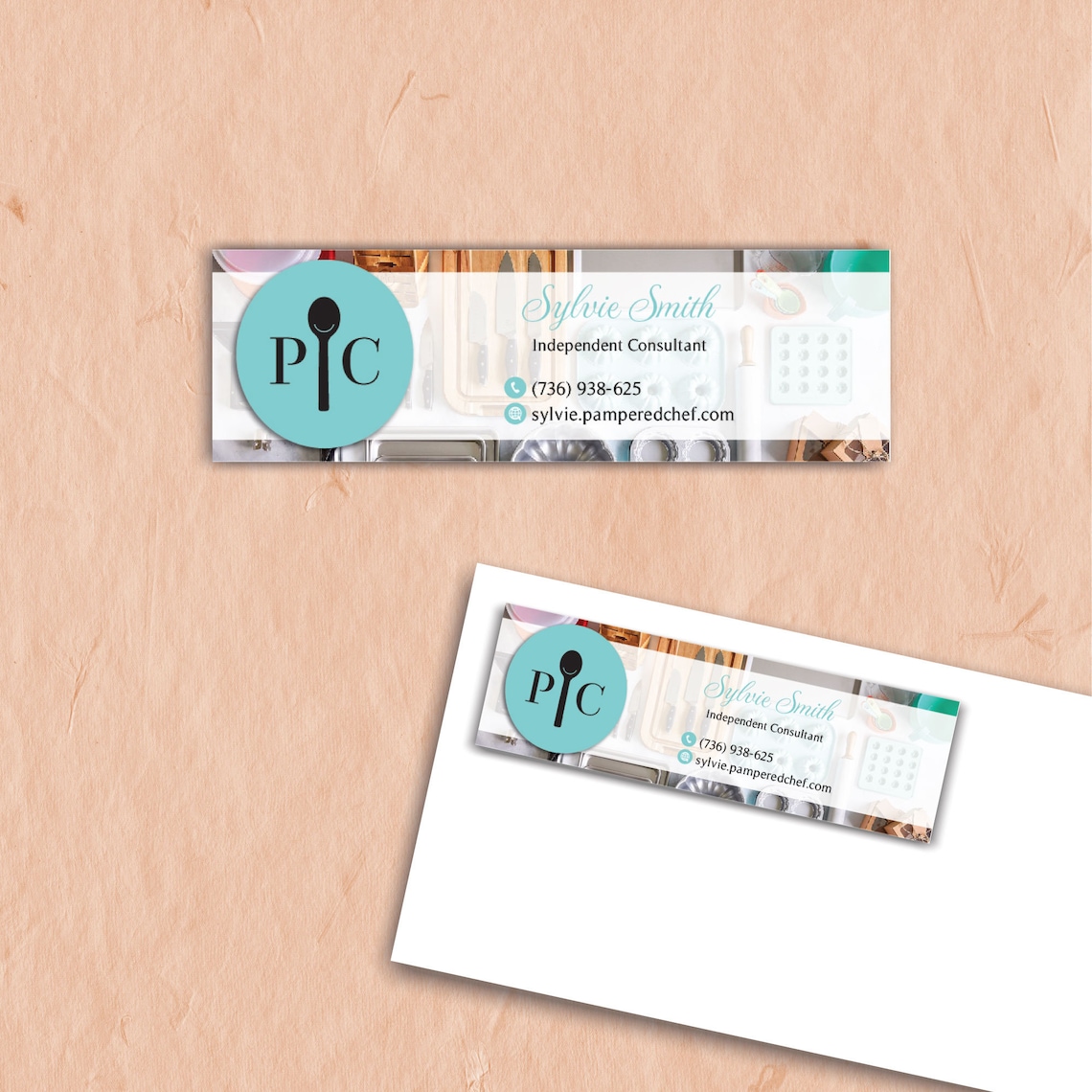 Pampered Chef Address Label Card Personalized Pampered Chef Etsy