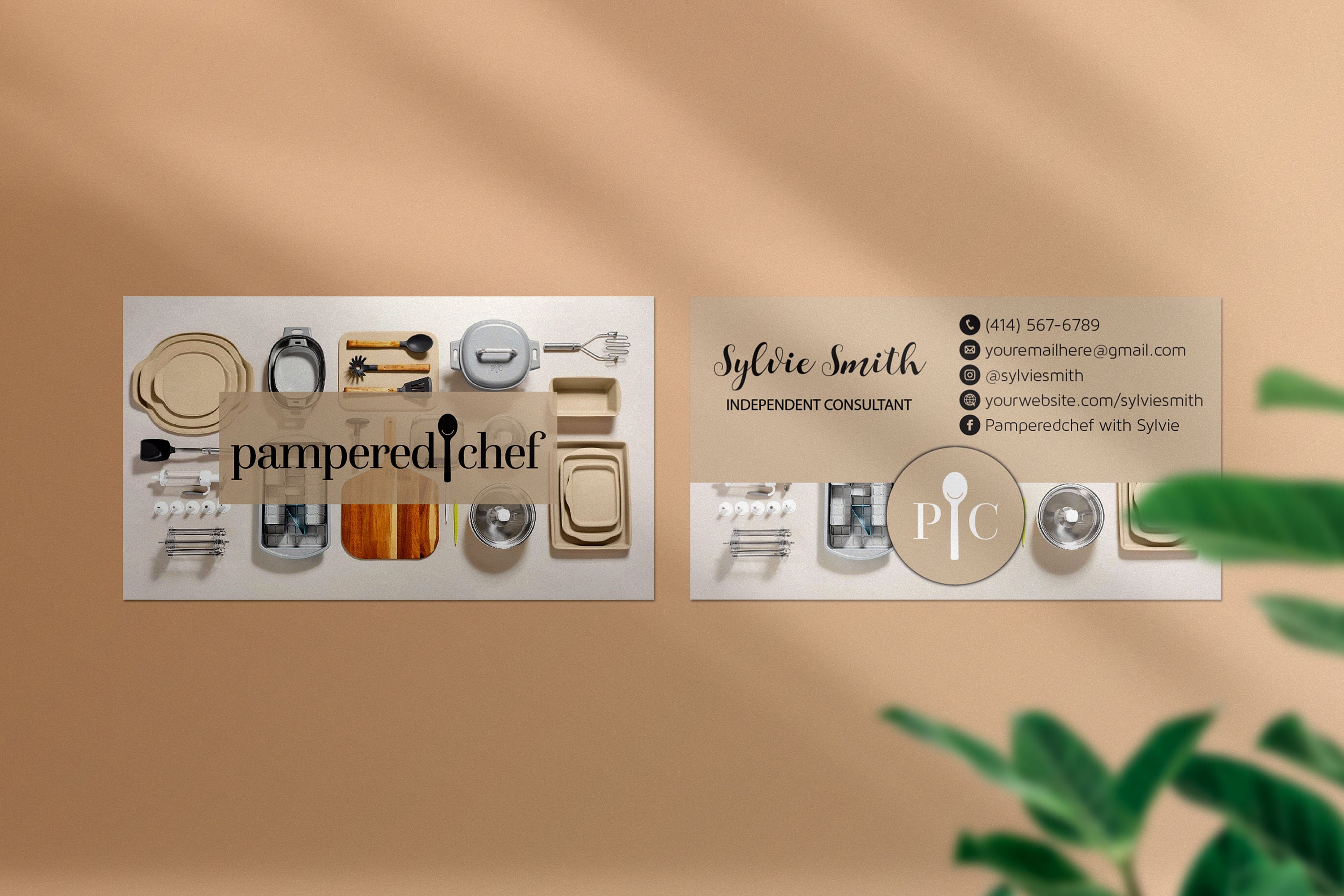 Custom Pampered Chef Business Card Personalized Pampered Chef - Etsy