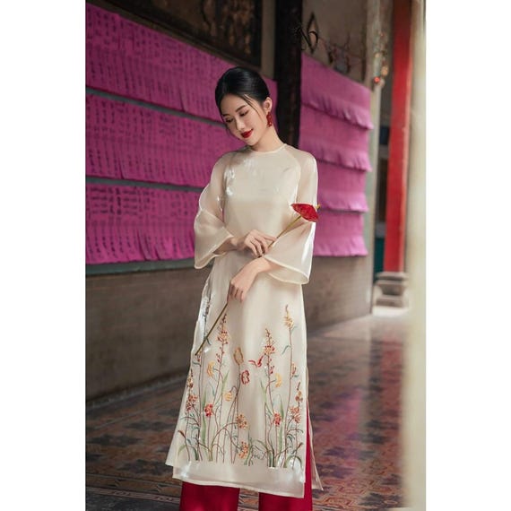 QUYEN Vietnamese Modern Ao Dai for Women, Ao Dai for Girls