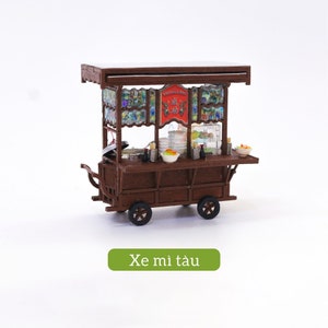 Vietnamese Sweet Sticky Rice Cart Magnet,  Vietnamese Gift, Handmade Miniatures, Vietnam Souvenir